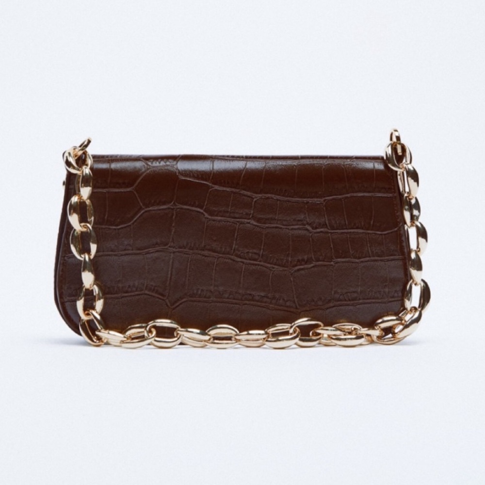 Zara Shoulder Bag w/ Gold Chain